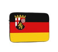 Laptop Sleeve 10 inch, Shockproof Laptop Case, Slim Protective Travel Carrying Case for Flag of The State of Rhineland-Palatinate 10 inch