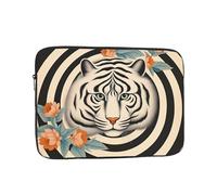Laptop Sleeve 10 inch, Shockproof Laptop Case, Slim Protective Travel Carrying Case for The Tiger with Zebra Pattern 10 inch