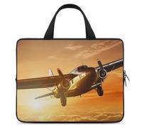 Laptop Sleeve 10inch Computer Carrying Bag Aircraft Plane at Sunset Laptop Case Slim Protective Case Handbag
