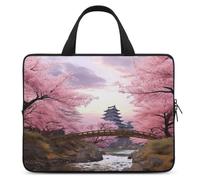 Laptop Sleeve 10inch Computer Carrying Bag Cherry Blossoms Laptop Case Slim Protective Case Handbag