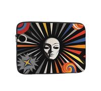 Laptop Sleeve 12 inch, Shockproof Laptop Case, Slim Protective Travel Carrying Case for Circus Background, Retro Futurism 12 inch