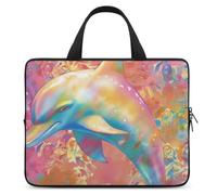 Laptop Sleeve 12inch Computer Carrying Bag Colorful Dolphin Pictures Laptop Case Slim Protective Case Handbag