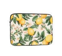 Laptop Sleeve 13 inch Lemons and Lemon Leaves Print Laptop Case Briefcase Cover Slim Laptop Bag Shockproof Laptop Protective case for Travel Work