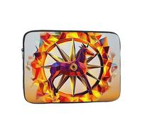 Laptop Sleeve 13 inch, Shockproof Laptop Case, Slim Protective Travel Carrying Case for Flame War Horse 13 inch