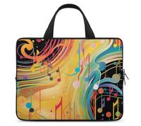 Laptop Sleeve 13inch Computer Carrying Bag Abstract Music Themed Laptop Case Slim Protective Case Handbag
