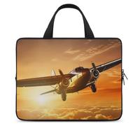 Laptop Sleeve 13inch Computer Carrying Bag Aircraft Plane at Sunset Laptop Case Slim Protective Case Handbag