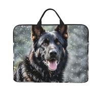 Laptop Sleeve 14 inch Computer Carrying Bag Slim Protective Case Black german shepherd dog Laptop Case Briefcase Handbag