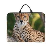 Laptop Sleeve 14 inch Computer Carrying Bag Slim Protective Case Cheetah Sitting Laptop Case Briefcase Handbag