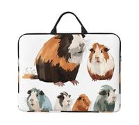 Laptop Sleeve 14 inch Computer Carrying Bag Slim Protective Case Guinea Pig Illustration Laptop Case Briefcase Handbag