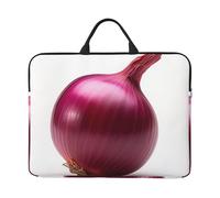 Laptop Sleeve 14 inch Shockproof Computer Bag Red Onion Isolated Laptop Case with Handle Shoulder Bag for Laptops