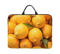 Laptop Sleeve 14 inch Shockproof Computer Bag Yellow Ripe Lemon Laptop Case with Handle Shoulder Bag for Laptops