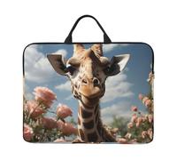 Laptop Sleeve 14 inch Shockproof Computer Carrying Bag Beautiful giraffe Laptop Case Briefcase Handbag