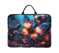 Laptop Sleeve 14 inch Shockproof Computer Carrying Bag Butterfly in the Milky Way Laptop Case Briefcase Handbag