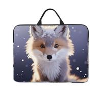 Laptop Sleeve 14 inch Shockproof Computer Carrying Bag Cute Fox in Winter Laptop Case Briefcase Handbag