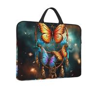 Laptop Sleeve 14 inch Shockproof Laptop Bag Dream Catcher Butterfly Computer Bag Water Resistant Computer Carrying Case