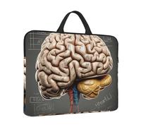 Laptop Sleeve 14 inch Shockproof Laptop Bag Human Brain Computer Bag Water Resistant Computer Carrying Case