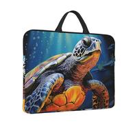 Laptop Sleeve 14 inch Shockproof Laptop Bag Painted Sea Turtle Computer Bag Water Resistant Computer Carrying Case