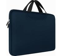 Laptop Sleeve 15.6 Inch, Durable Traveling Briefcase Handle Bag & with Extra Pockets, Computer Protective Case Compatible for 15 15.6 inch HP, Dell, Acer, Asus, Deep Blue