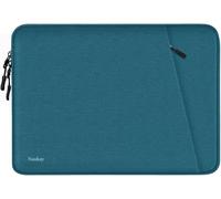 Laptop Sleeve 15.6 inch, Shockproof Protective Computer Sleeve Cover with Accessories Pocket, Water Resistant Traveling Carrying Laptop Bag Compatible for MacBook Dell HP Acer Asus Lenovo, Cyan