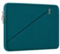 Laptop Sleeve 15.6 inch, Traveling Carrying Computer Bag with Zippered Pocket, Shockproof Protective Laptop Case Compatible for Apple Notebook, HP, Dell, Acer, Asus, Lenovo, Cyan