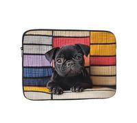 Laptop Sleeve 15 inch, Shockproof Laptop Case, Slim Protective Travel Carrying Case for Cute Little Black Dog 15 inch