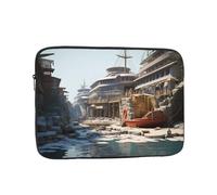 Laptop Sleeve 15 inch, Shockproof Laptop Case, Slim Protective Travel Carrying Case for Docking at The Port of The Giant Ship 15 inch