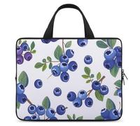 Laptop Sleeve 15inch Computer Carrying Bag Blueberries with Leaves Laptop Case Slim Protective Case Handbag