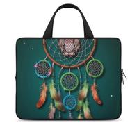 Laptop Sleeve 15inch Computer Carrying Bag Colorful Owl Dream Catcher Laptop Case Slim Protective Case Handbag