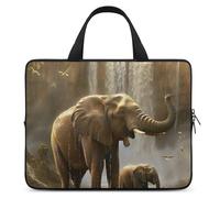 Laptop Sleeve 15inch Computer Carrying Bag Elephant by The Water Laptop Case Slim Protective Case Handbag