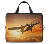 Laptop Sleeve 17inch Computer Carrying Bag Aircraft Plane at Sunset Laptop Case Slim Protective Case Handbag