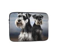Laptop Sleeve Animal Schnauzer Dog Laptop Case Waterproof Computer Carrying Cover Shockproof Laptop Protector for Travel Work 12 inch