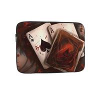 Laptop Sleeve Bag 10 Inch Waterproof Shock Resistant Notebook Carrying Case Playing Cards Lightweight Computer Skin Bag