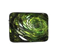 Laptop Sleeve Bag 12 Inch Waterproof Shock Resistant Notebook Carrying Case Abstract Green Snake Lightweight Computer Skin Bag