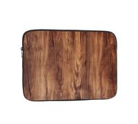 Laptop Sleeve Bag 12 Inch Waterproof Shock Resistant Notebook Carrying Case Brown Wood Grain Lightweight Computer Skin Bag