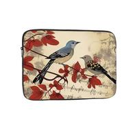 Laptop Sleeve Bag 13 Inch Waterproof Shock Resistant Notebook Carrying Case Songbirds Lightweight Computer Skin Bag