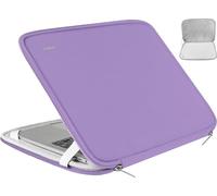 Laptop Sleeve Bag 15.6 Inch, Durable Shockproof Protective Cover Flip Case Briefcase Carrying Computer Bag Case Compatible with 15.6 Inch HP, ASUS, Lenovo, Acer, Notebook, Light Purple