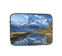Laptop Sleeve Bag 17 Inch Waterproof Shock Resistant Notebook Carrying Case Snowy Mountains Lightweight Computer Skin Bag