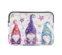 Laptop Sleeve Bag Case Watercolor Magic Gnomes Stars for Women Men 14 inch,Christmas Protective Cover Carrying Bag Briefcase for Travel Work College