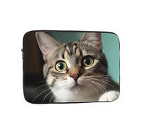 Laptop Sleeve Bag Durable Shockproof Protective Laptop Case A Curious cat Computer Carrying Cover Briefcase 12 inch