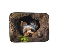 Laptop Sleeve Bag Durable Shockproof Protective Laptop Case A Little Yorkshire Terrier Computer Carrying Cover Briefcase 17 inch
