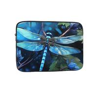 Laptop Sleeve Bag Durable Shockproof Protective Laptop Case Art Blue Dragonfly Computer Carrying Cover Briefcase 17 inch