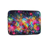 Laptop Sleeve Bag Durable Shockproof Protective Laptop Case Bright Beautiful Colorful Art Computer Carrying Cover Briefcase 15 inch