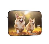 Laptop Sleeve Bag Durable Shockproof Protective Laptop Case Cute Corgi Dog Computer Carrying Cover Briefcase 10 inch
