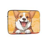 Laptop Sleeve Bag Durable Shockproof Protective Laptop Case Cute Corgi Dog Computer Carrying Cover Briefcase 15 inch