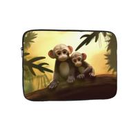 Laptop Sleeve Bag Durable Shockproof Protective Laptop Case Cute Couple Monkey Computer Carrying Cover Briefcase 13 inch