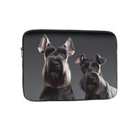Laptop Sleeve Bag Durable Shockproof Protective Laptop Case Cute Schnauzer Dog Computer Carrying Cover Briefcase 15 inch