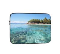 Laptop Sleeve Bag Durable Shockproof Protective Laptop Case Fiji Island and Clear Sea Computer Carrying Cover Briefcase 13 inch