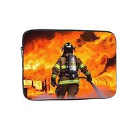 Laptop Sleeve Bag Durable Shockproof Protective Laptop Case Firefighter Fireman Flame Computer Carrying Cover Briefcase 13 inch