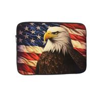 Laptop Sleeve Bag Durable Shockproof Protective Laptop Case Flag and Eagle Computer Carrying Cover Briefcase 12 inch