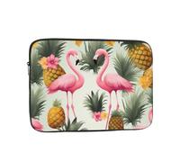 Laptop Sleeve Bag Durable Shockproof Protective Laptop Case Flamingos and Pineapples Computer Carrying Cover Briefcase 13 inch